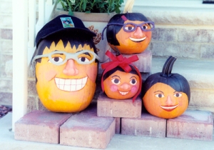 The Cruz (as pumpkins) Family